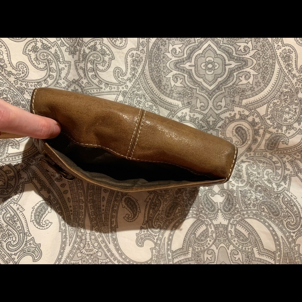 Roots Trifold Tribe Wallet 100% Genuine Leather - Picture 7 of 16